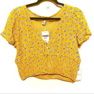 Forever21 Floral Smocked Blouse